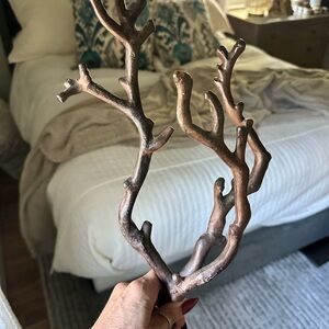 Jewelry tree/bronze coral sculpture